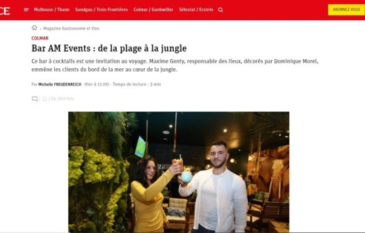 Nouvel article par L’Alsace et les DNA sur la deco du Bar AM EVENTS