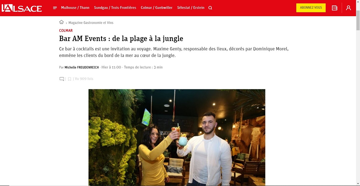 Article l'alsace dna am events